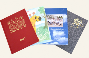 表紙の仕上げが選べる